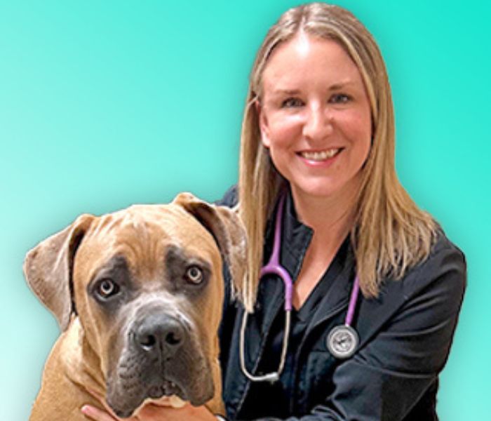 dr. crocker with her dog